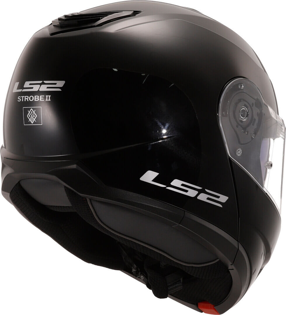 Šalmas LS2 STROBE II SOLID BLIZGUS JUODAS – nuotrauka 6