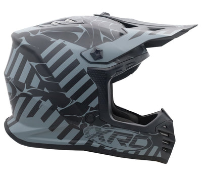 ŠALMAS „XRC MX JASPER“ JUODA / PILKA VAIKAMS