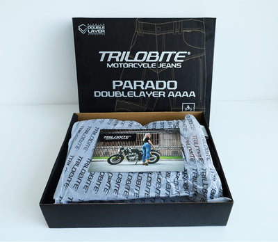 Džinsai trilobite PARADO doublelayer AAAA SLIM FIT vyrams, mėlyni – nuotrauka 4