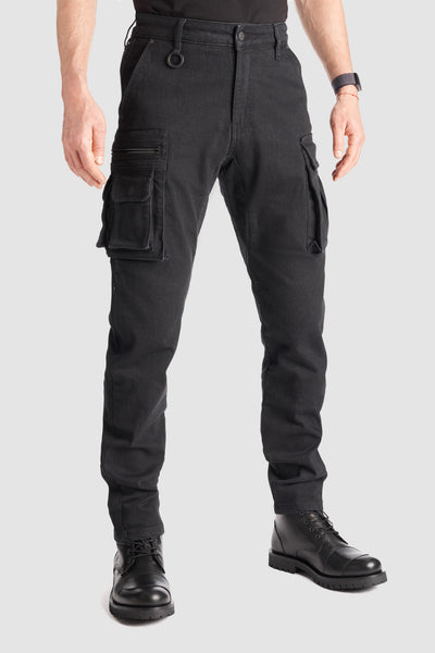 DŽINSAI PANDO MOTO DESERT CARGO SU CORDURA® VYRAMS JUODI