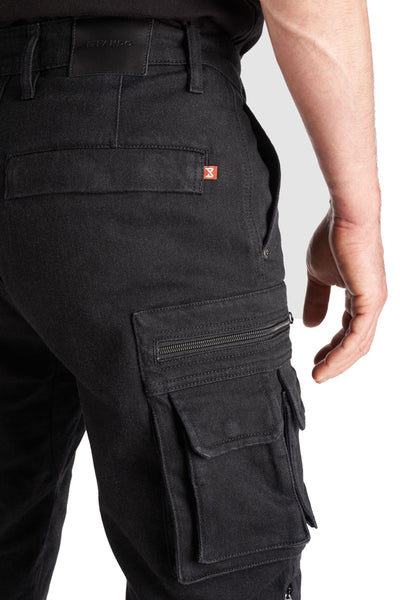 DŽINSAI PANDO MOTO DESERT CARGO SU CORDURA® VYRAMS JUODI