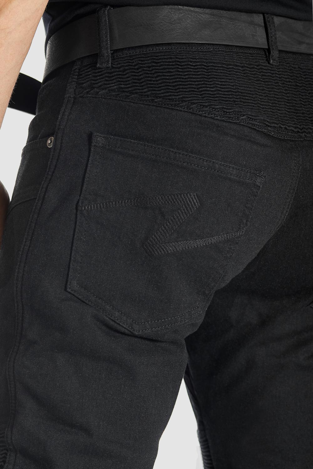MOTO džinsai PANDO MOTO KARLDO SLIM CORDURA VYRAMS JUODI – nuotrauka 5