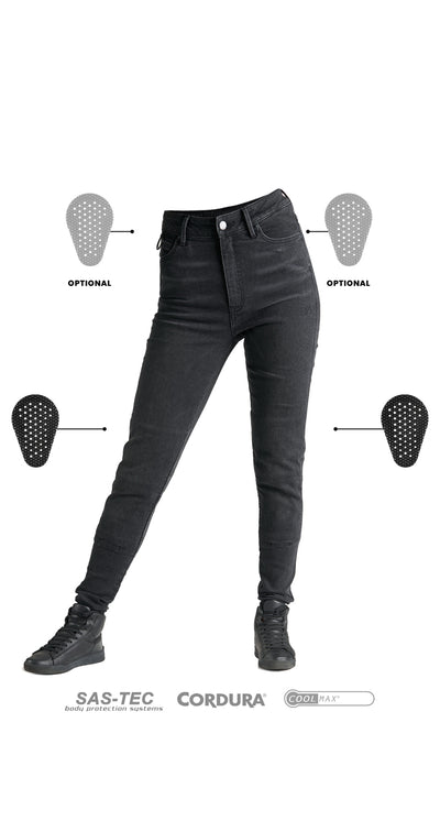 DŽINSAI PANDO MOTO KUSARI COR 01 MOTERIMS PAGAMINTI IŠ CORDURA®