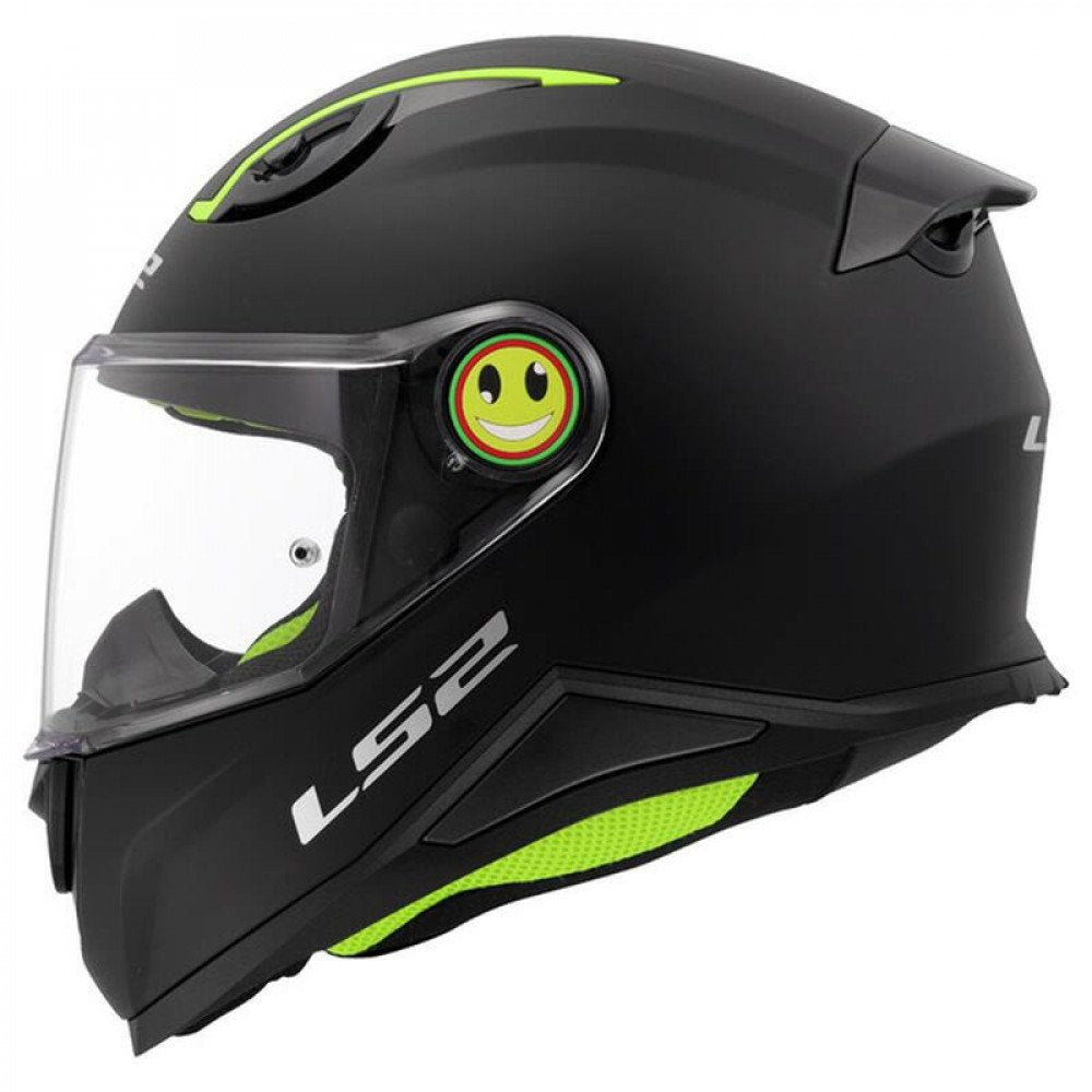 Šalmas LS2 FF812 KID SOLID vaikiškas uždaras matinė JUODA