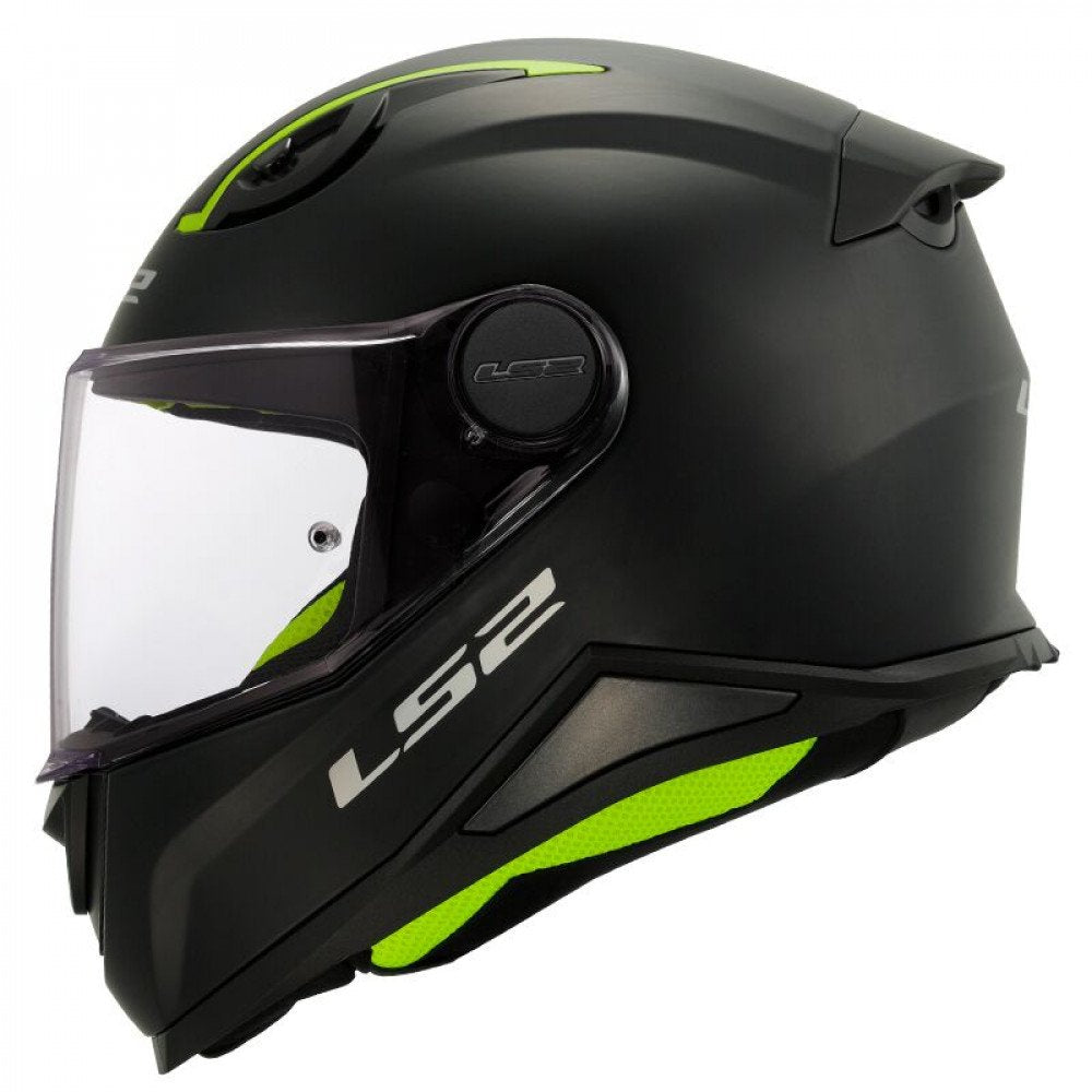 Šalmas LS2 FF812 KID SOLID vaikiškas uždaras matinė JUODA – nuotrauka 2