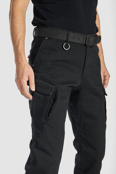 DŽINSAI PANDO MOTO MARK BLACK AAA – VYRAMS SU CORDURA® IR BALISTEX®