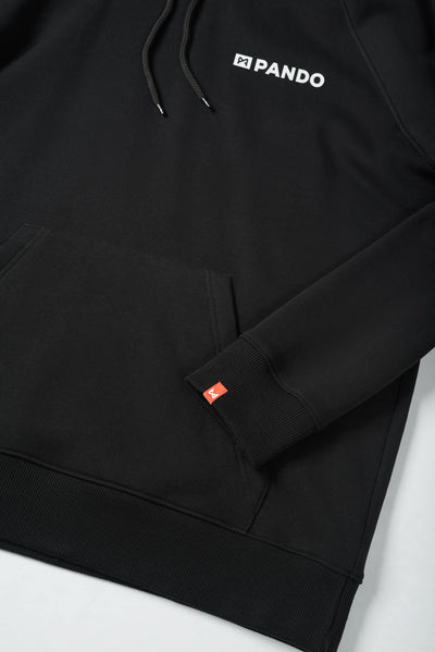 DŽEMPERIS SU GOBTUVU – PANDO MOTO MAX DON’T DIE, OVERSIZE, JUODAS, UNISEX