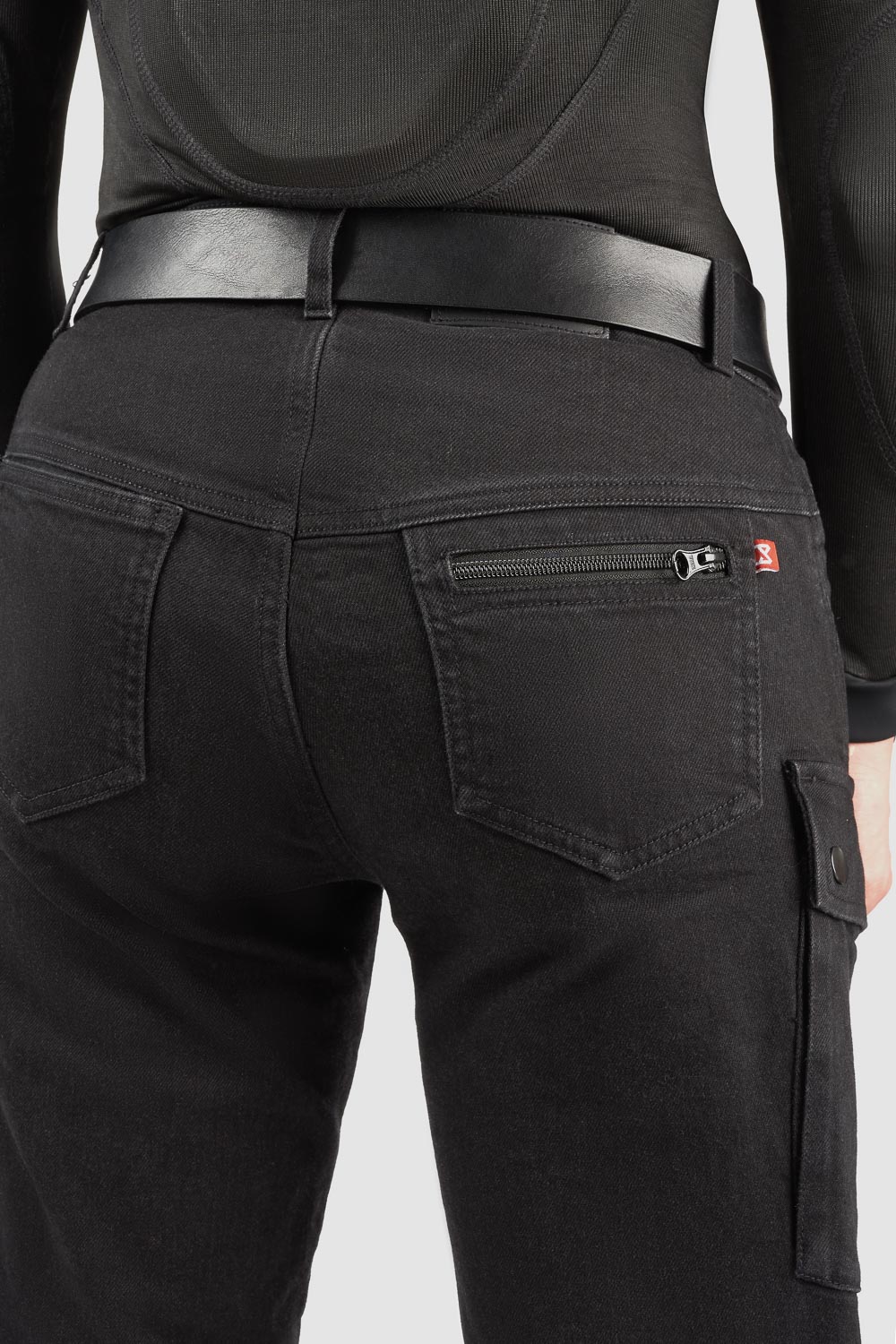 DŽINSAI – PANDO MOTO MILA CARGO MOTERIMS JUODI SU CORDURA®