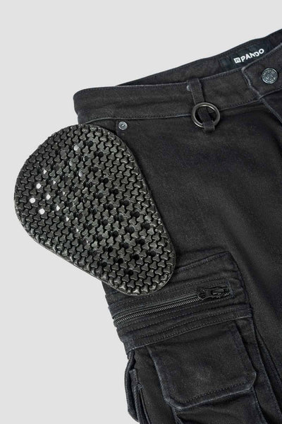 DŽINSAI PANDO MOTO DESERT CARGO SU CORDURA® VYRAMS JUODI