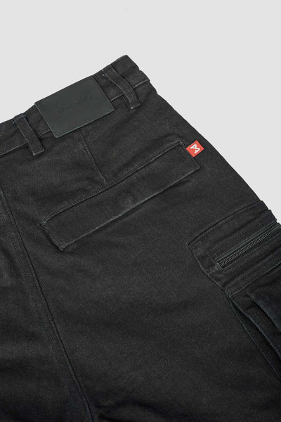 DŽINSAI PANDO MOTO DESERT CARGO SU CORDURA® VYRAMS JUODI