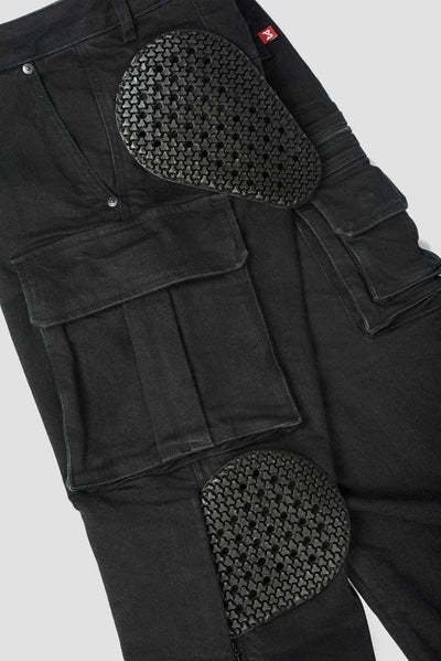 DŽINSAI PANDO MOTO MARK BLACK AAA – VYRAMS SU CORDURA® IR BALISTEX®