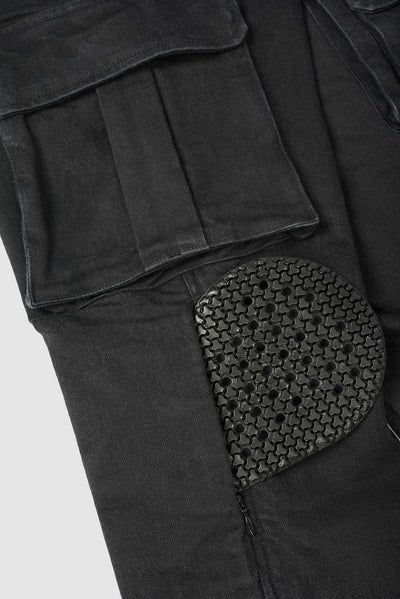 DŽINSAI PANDO MOTO MARK BLACK AAA – VYRAMS SU CORDURA® IR BALISTEX®