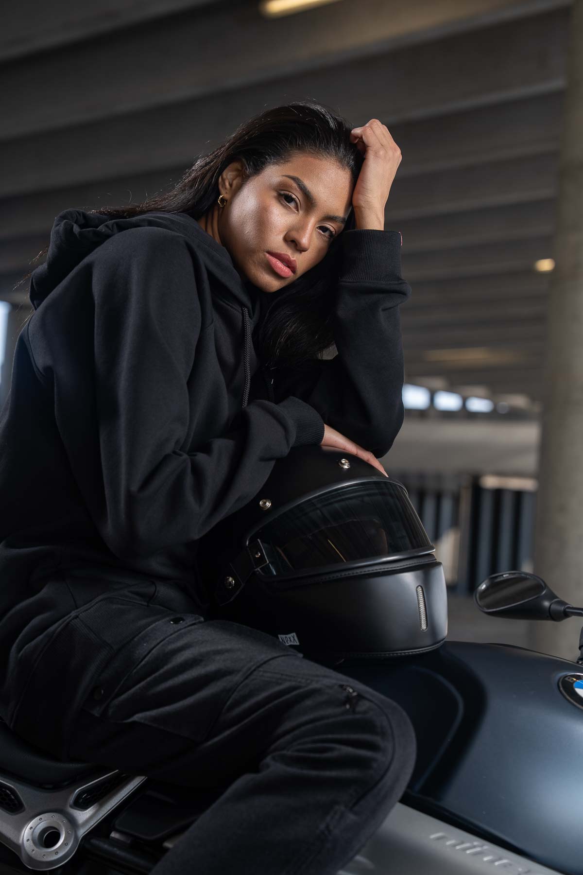 DŽINSAI – PANDO MOTO MILA CARGO MOTERIMS JUODI SU CORDURA®