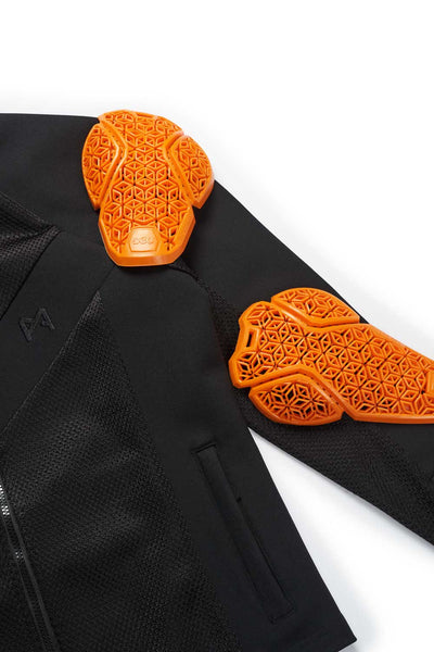 Striukė - PANDO MOTO STEALTH BLACK AAA vyrams, SU apsaugomis – nuotrauka 4