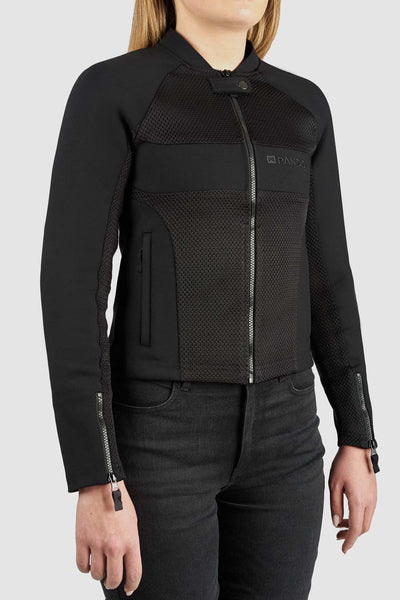 Striukė - PANDO MOTO STEALTH BLACK AAA moterims, SU apsaugomis