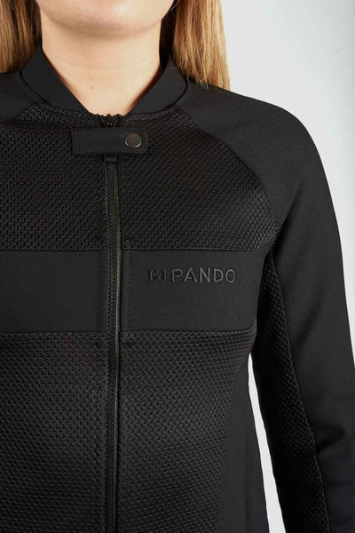 Striukė - PANDO MOTO STEALTH BLACK AAA moterims, SU apsaugomis – nuotrauka 5