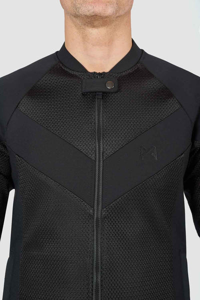 Striukė - PANDO MOTO STEALTH BLACK AAA vyrams, SU apsaugomis – nuotrauka 9