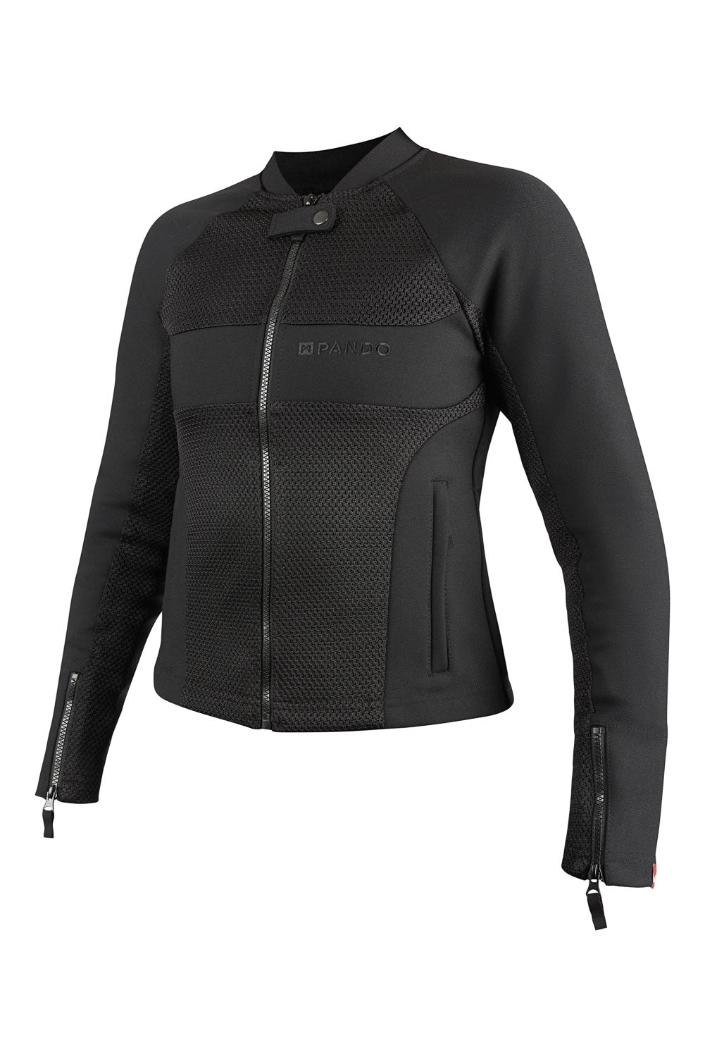 Striukė - PANDO MOTO STEALTH BLACK AAA moterims, SU apsaugomis – nuotrauka 6