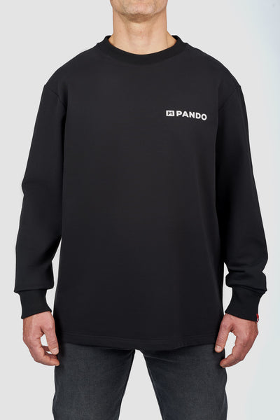 MARŠKINĖLIAI PANDO MOTO TOMMY DON’T DIE BLACK – OVERSIZE, ILGOMIS RANKOVĖMIS, UNISEX