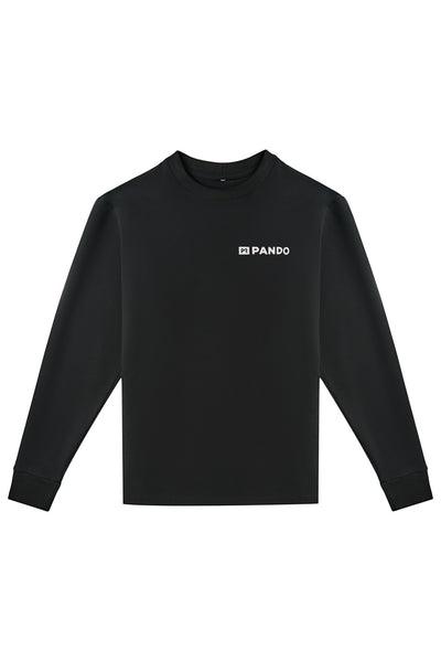 MARŠKINĖLIAI PANDO MOTO TOMMY DON’T DIE BLACK – OVERSIZE, ILGOMIS RANKOVĖMIS, UNISEX