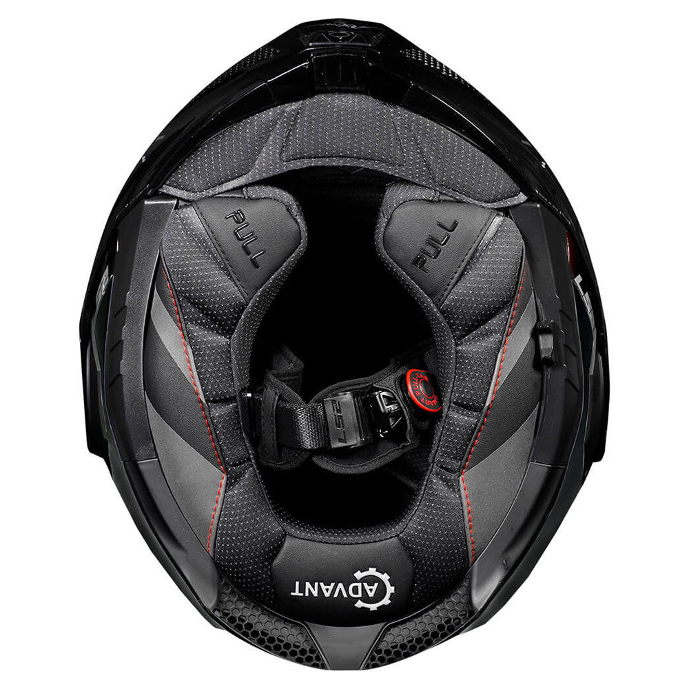 ŠALMAS LS2 FF901 ADVANT X SOLID CARBON – MATINĖ JUODA SPALVA