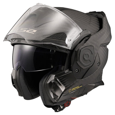 ŠALMAS LS2 FF901 ADVANT X SOLID CARBON – MATINĖ JUODA SPALVA