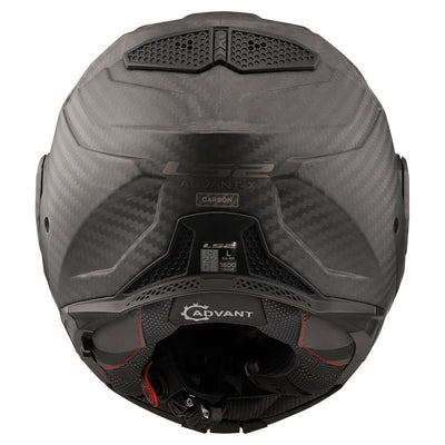 ŠALMAS LS2 FF901 ADVANT X SOLID CARBON – MATINĖ JUODA SPALVA