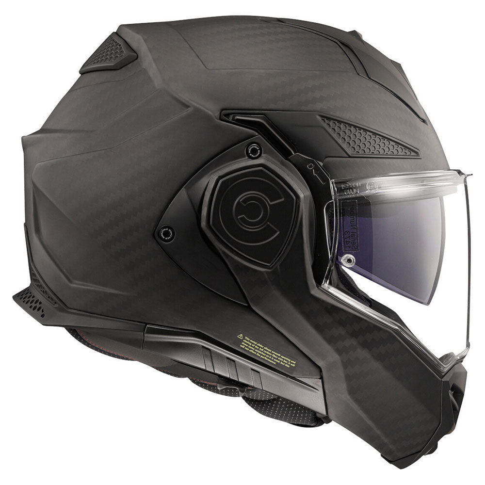 ŠALMAS LS2 FF901 ADVANT X SOLID CARBON – MATINĖ JUODA SPALVA