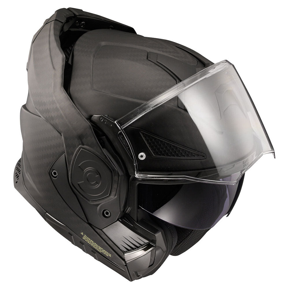 ŠALMAS LS2 FF901 ADVANT X SOLID CARBON – MATINĖ JUODA SPALVA