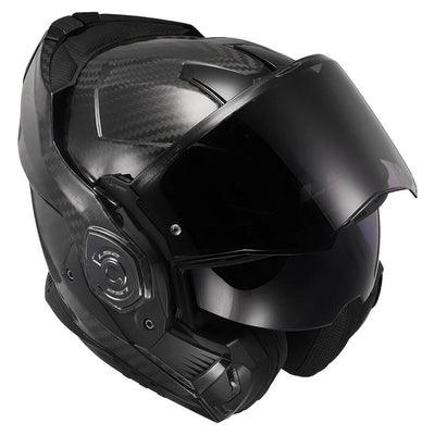 ŠALMAS LS2 FF901 ADVANT X SOLID CARBON – MATINĖ JUODA SPALVA