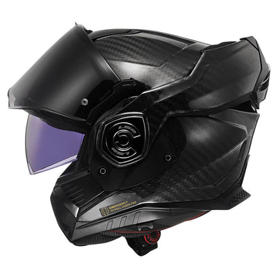 ŠALMAS LS2 FF901 ADVANT X SOLID CARBON – MATINĖ JUODA SPALVA