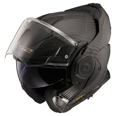 ŠALMAS LS2 FF901 ADVANT X SOLID CARBON – MATINĖ JUODA SPALVA