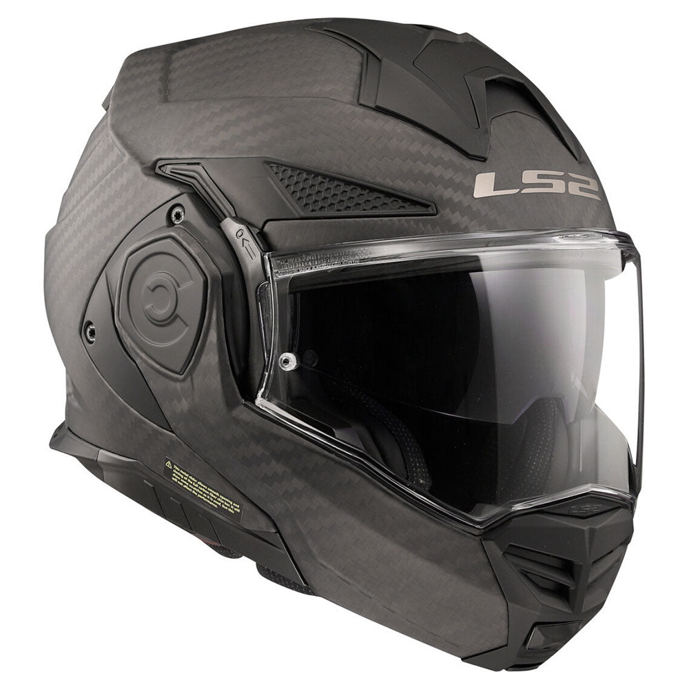 ŠALMAS LS2 FF901 ADVANT X SOLID CARBON – BLIZGI JUODA SPALVA