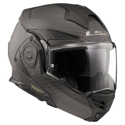 ŠALMAS LS2 FF901 ADVANT X SOLID CARBON – BLIZGI JUODA SPALVA