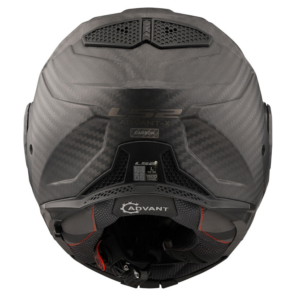 ŠALMAS LS2 FF901 ADVANT X SOLID CARBON – BLIZGI JUODA SPALVA