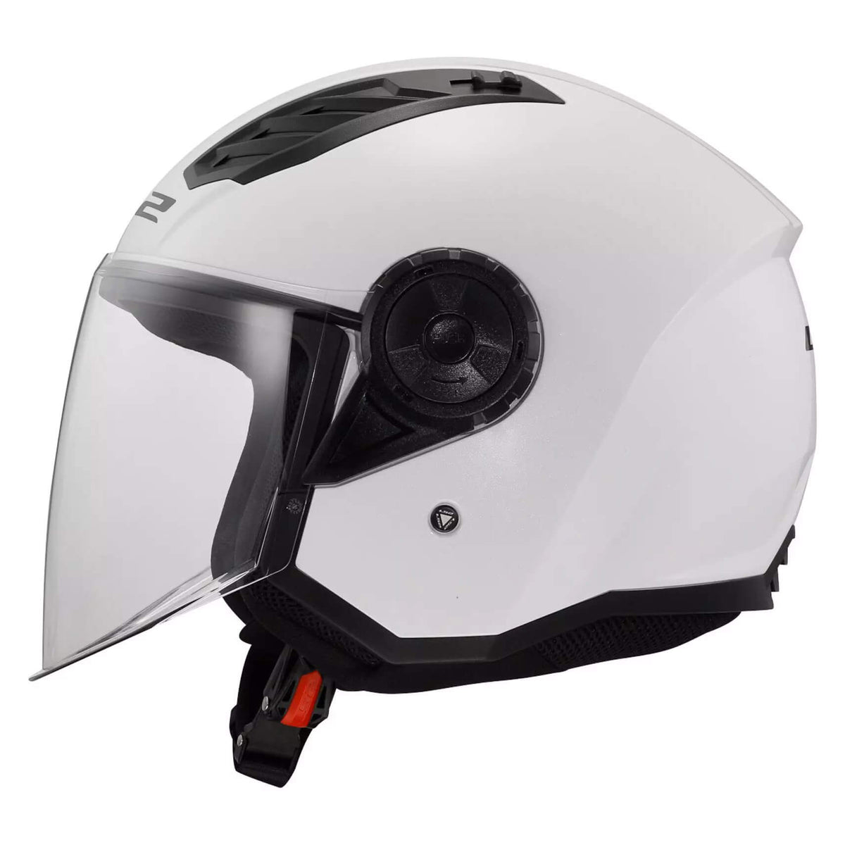 ŠALMAS LS2 OF616 AIRFLOW II SOLID – BLIZGIAI BALTAS