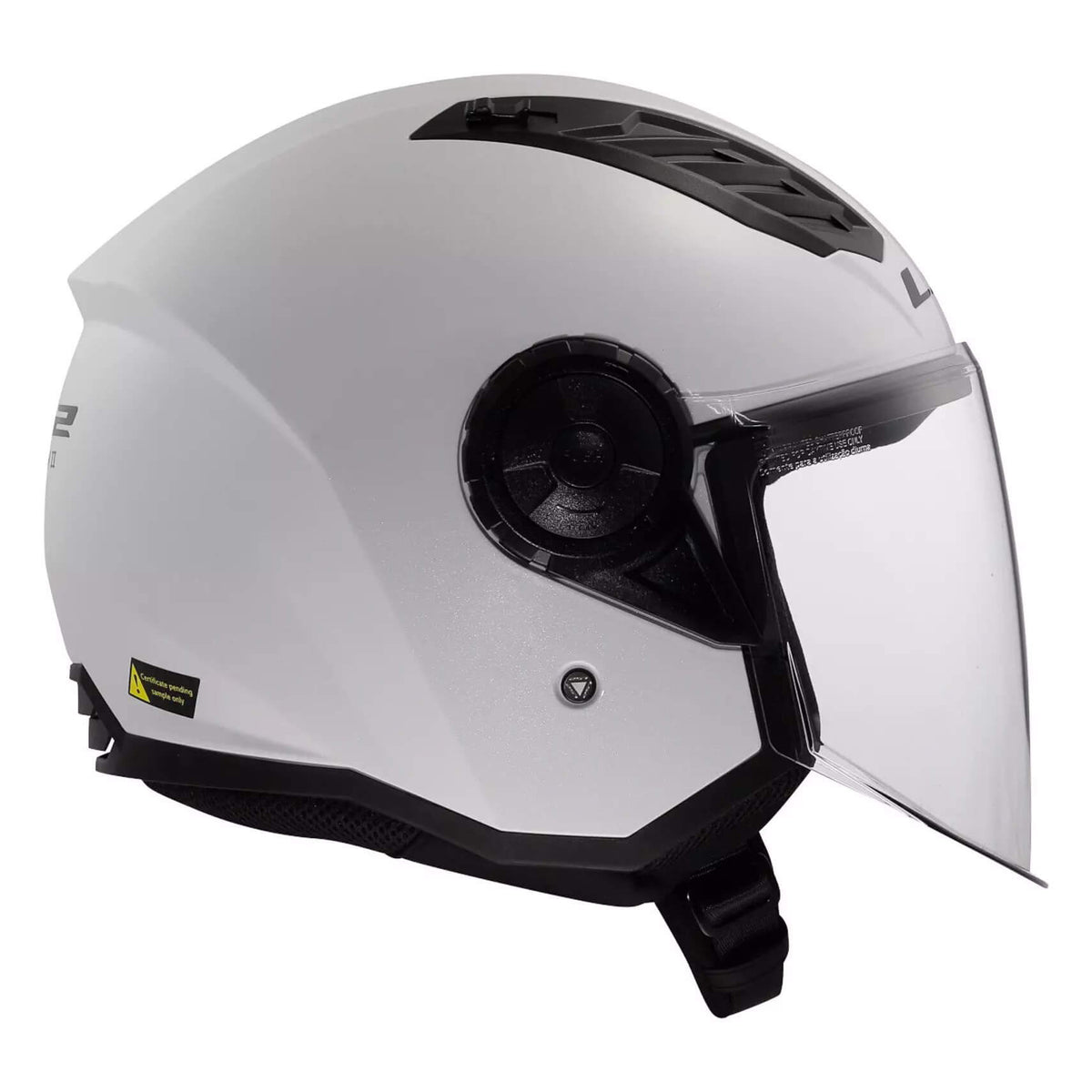 ŠALMAS LS2 OF616 AIRFLOW II SOLID – BLIZGIAI BALTAS