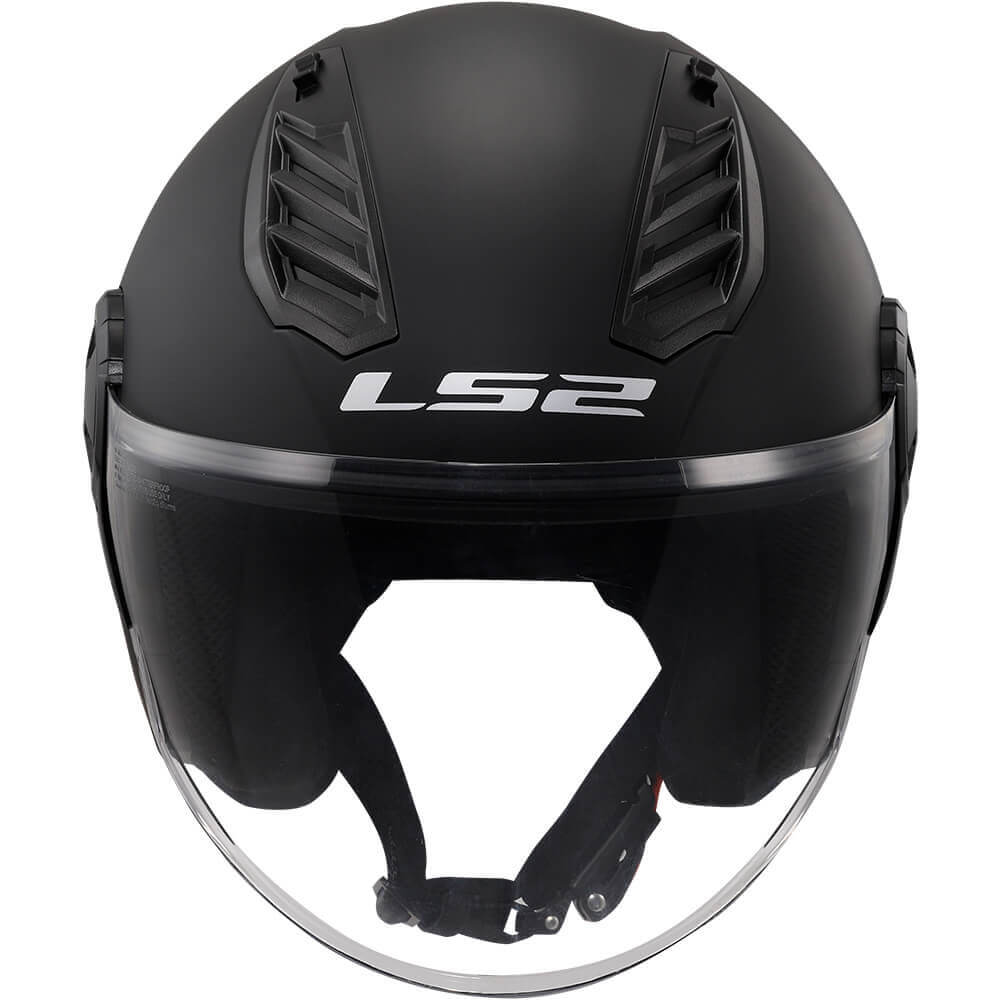 ŠALMAS LS2 OF616 AIRFLOW II SOLID – MATINIS JUODAS