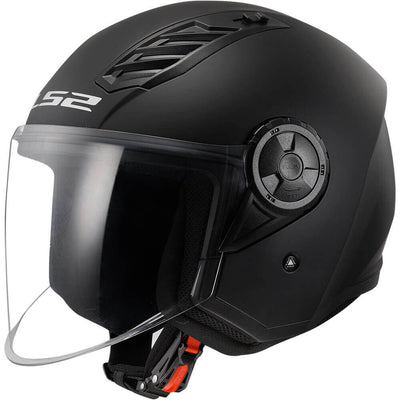 ŠALMAS LS2 OF616 AIRFLOW II SOLID – MATINIS JUODAS