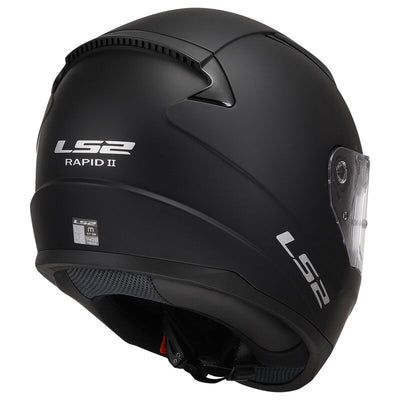 ŠALMAS LS2 FF353 RAPID II SOLID – MATINĖ JUODA