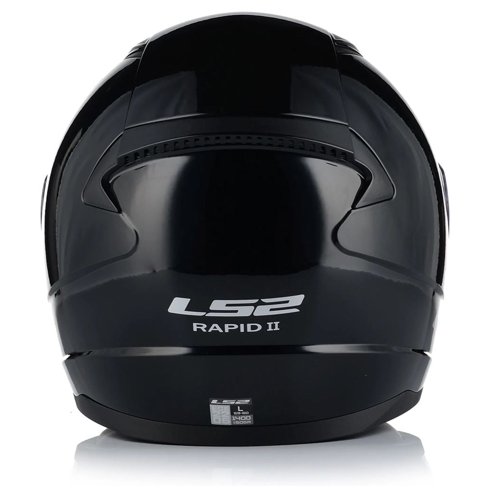ŠALMAS LS2 FF353 RAPID II SOLID – MATINĖ JUODA