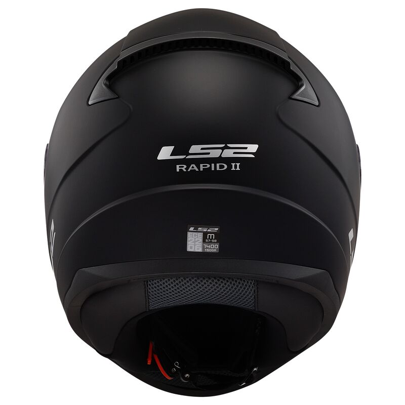 ŠALMAS LS2 FF353 RAPID II SOLID – MATINĖ JUODA