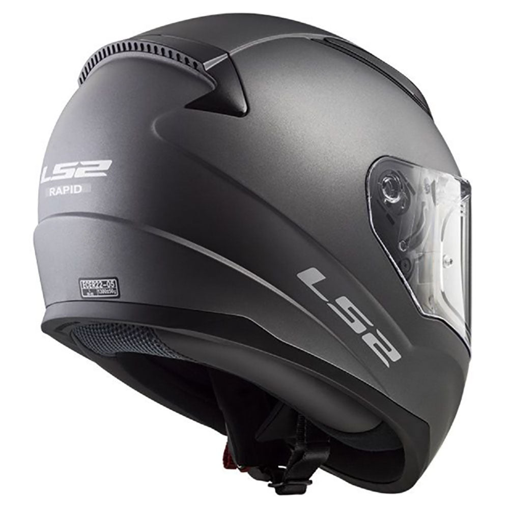 ŠALMAS LS2 FF353 RAPID II SOLID – MATINĖ JUODA