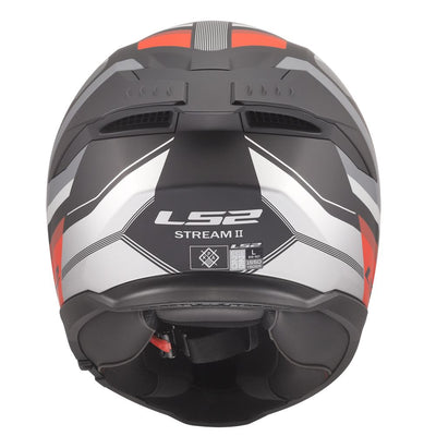 ŠALMAS LS2 FF808 STREAM II VINTAGE – JUODA / PILKA / RAUDONA