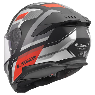 ŠALMAS LS2 FF808 STREAM II VINTAGE – JUODA / PILKA / RAUDONA