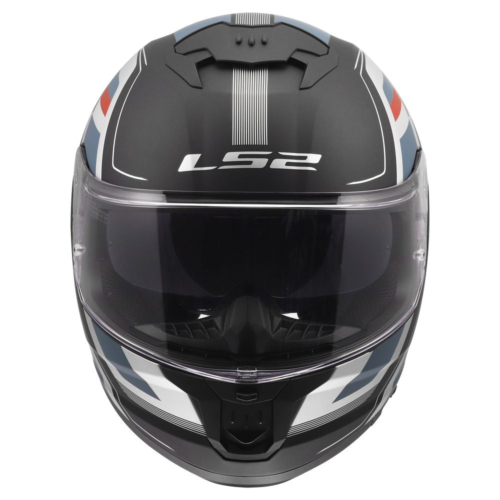 ŠALMAS LS2 FF808 STREAM II VINTAGE – JUODA / PETROLINĖ