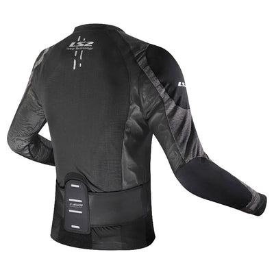 STRIUKĖ LS2 X-ARMOR VYRAMS – JUODA / SIDABRINĖ