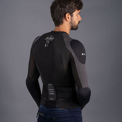 STRIUKĖ LS2 X-ARMOR VYRAMS – JUODA / SIDABRINĖ