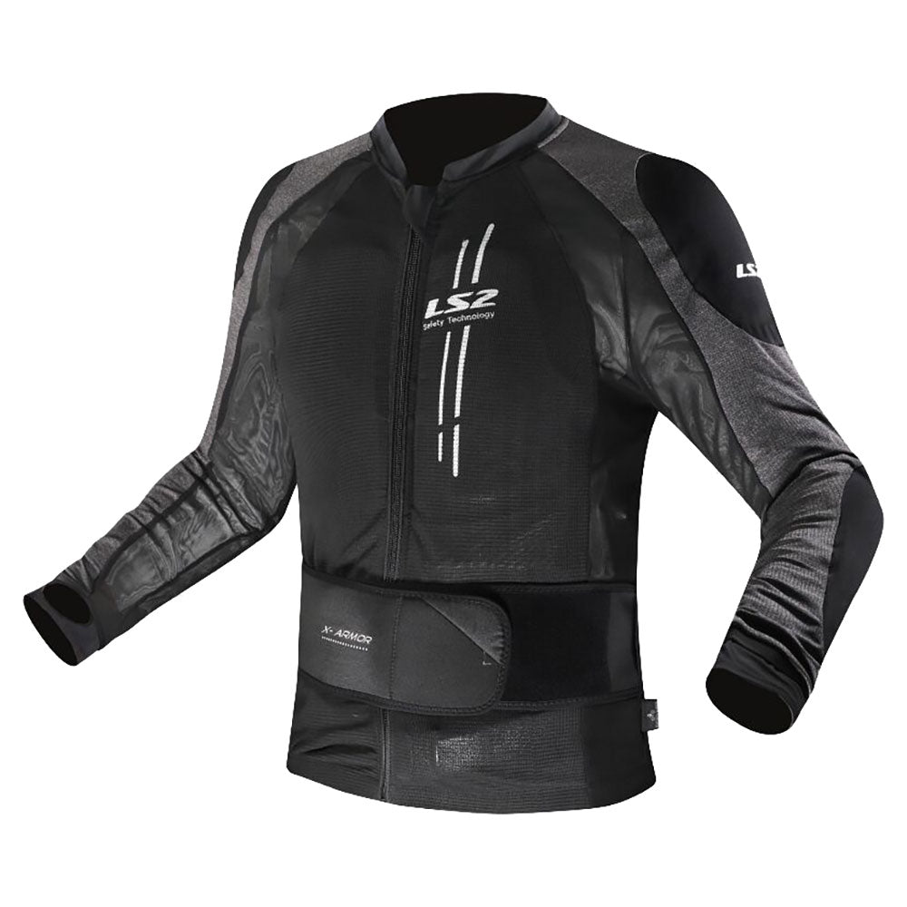 STRIUKĖ LS2 X-ARMOR VYRAMS – JUODA / SIDABRINĖ