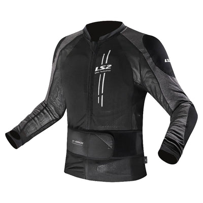 STRIUKĖ LS2 X-ARMOR VYRAMS – JUODA / SIDABRINĖ